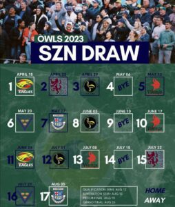 Owls Season Draw 2023